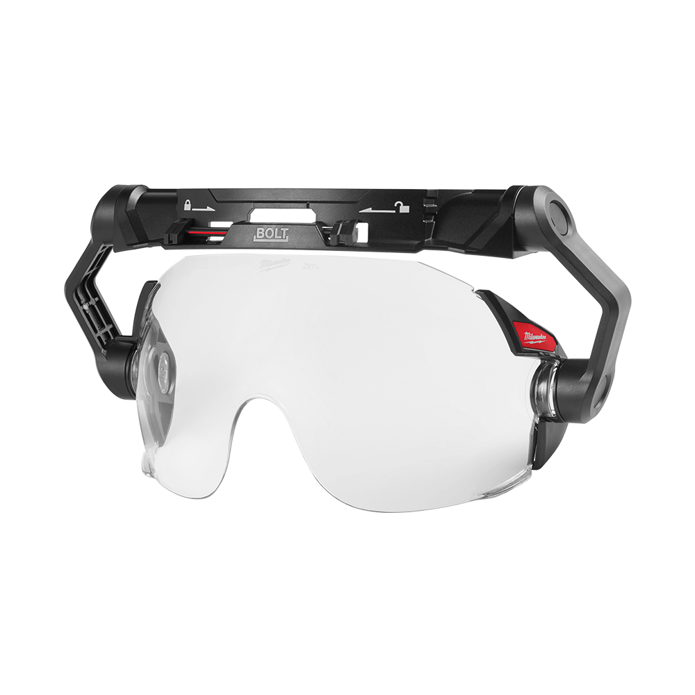 Milwaukee BOLT Visor Universal 1 Pack - Clear - 48731410A - Available at Power Tool Specialists, Carlton, Victoria, Australia.