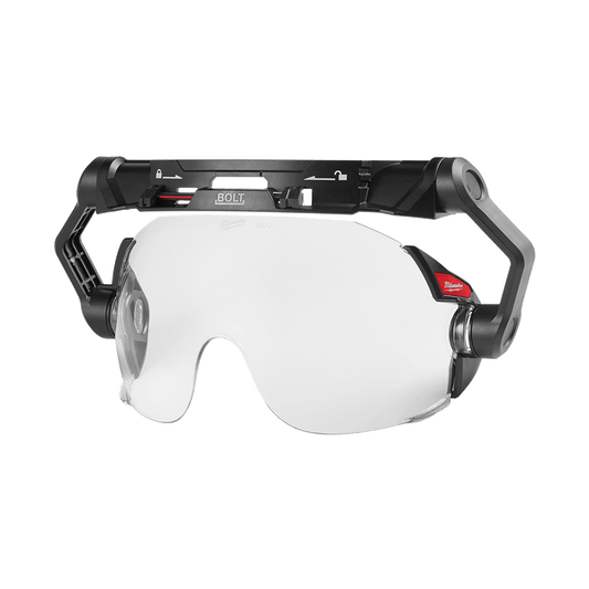 Milwaukee BOLT Visor Universal 1 Pack - Clear - 48731410A - Available at Power Tool Specialists, Carlton, Victoria, Australia.