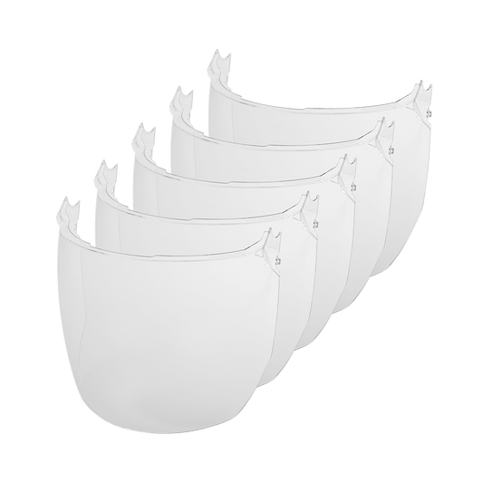Milwaukee BOLT Full Face Shield Universal Replacement Lens 5 Pack - Clear - 48731440A - Available at Power Tool Specialists, Carlton, Victoria, Australia.