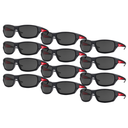 Milwaukee Performance Safety Glasses 12 Pack - Tinted - 48732925A - Available at Power Tool Specialists, Carlton, Victoria, Australia.