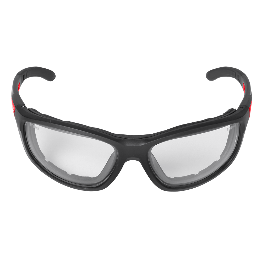 Milwaukee Performance Safety Glasses With Gasket 1 Pack - Clear - 48732940 - Available at Power Tool Specialists, Carlton, Victoria, Australia.