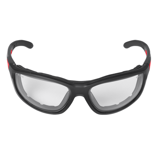 Milwaukee Performance Safety Glasses With Gasket 1 Pack - Clear - 48732940 - Available at Power Tool Specialists, Carlton, Victoria, Australia.