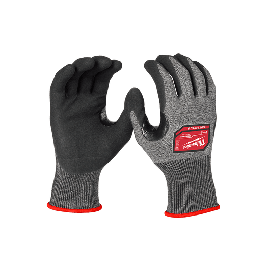 Milwaukee Cut 5(E) High Dexterity Nitrile Dipped Gloves 1 Pack - L - 48737152 - Available at Power Tool Specialists, Carlton, Victoria, Australia.