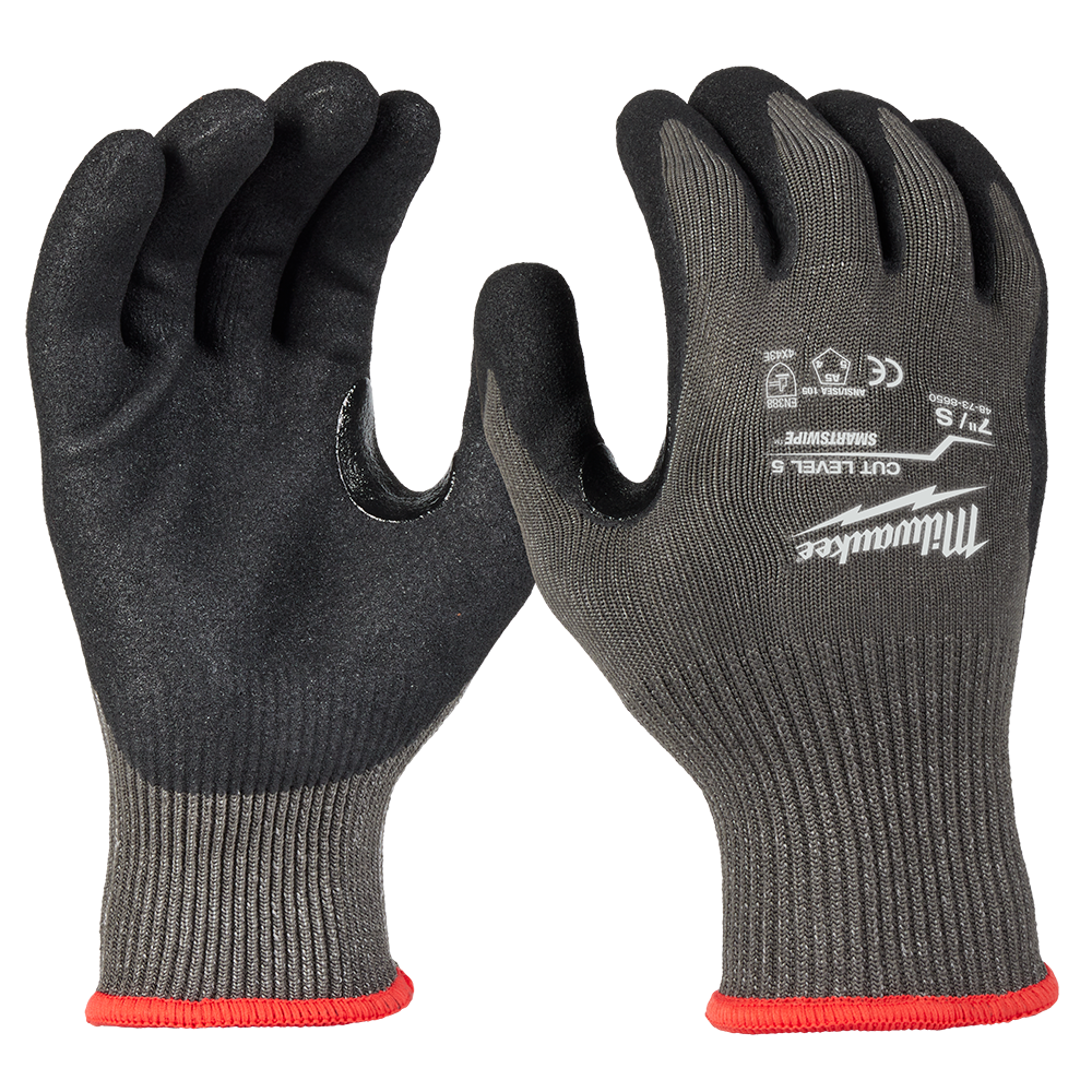 Milwaukee Cut 5(E) Nitrile Dipped Gloves 1 Pack - XL - 48738653 - Available at Power Tool Specialists, Carlton, Victoria, Australia.