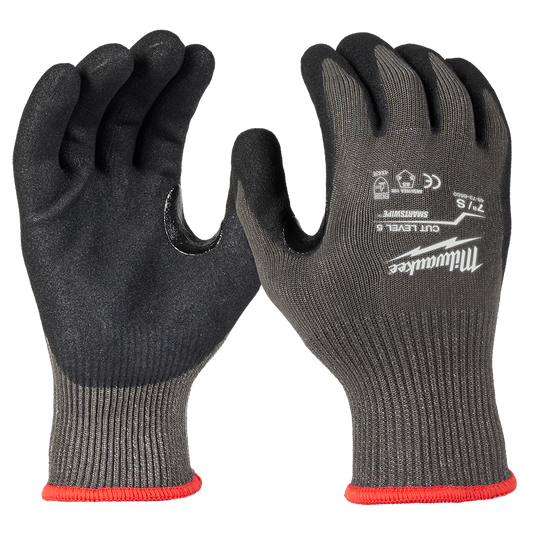 Milwaukee Cut 5(E) Nitrile Dipped Gloves 1 Pack - XL - 48738653 - Available at Power Tool Specialists, Carlton, Victoria, Australia.