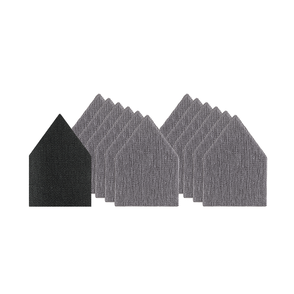 Milwaukee Pentagon 150 Grit POWERGRID™ H&L Mesh sanding sheets 12PK + Pad Saver (for M12FDSS only) - 48805150 - Available at Power Tool Specialists, Carlton, Victoria, Australia.