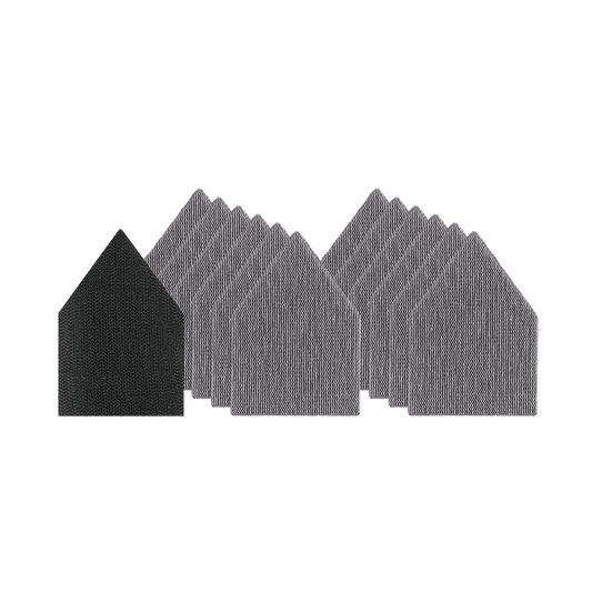 Milwaukee Pentagon 150 Grit POWERGRID™ H&L Mesh sanding sheets 12PK + Pad Saver (for M12FDSS only) - 48805150 - Available at Power Tool Specialists, Carlton, Victoria, Australia.