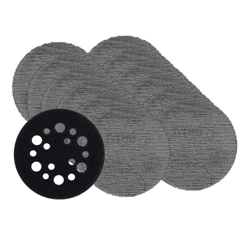 Milwaukee 75mm (3") 180 Grit POWERGRID™ H&L Mesh sanding discs 12PK + Pad Saver (fits M12FSDR75) - 48806180 - Available at Power Tool Specialists, Carlton, Victoria, Australia.