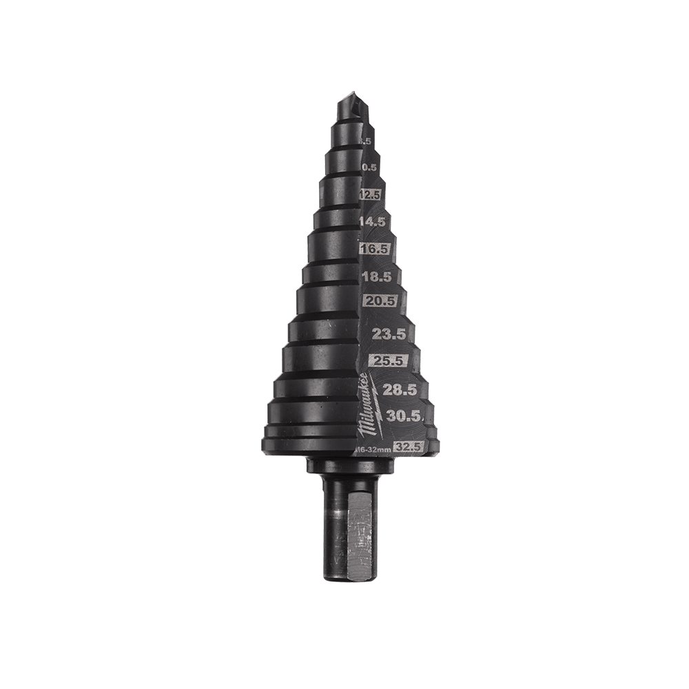 Milwaukee Cobalt AlCrN Step Drill Bit M6-M32 - 48899380 - Available at Power Tool Specialists, Carlton, Victoria, Australia.