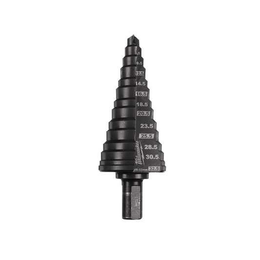 Milwaukee Cobalt AlCrN Step Drill Bit M6-M32 - 48899380 - Available at Power Tool Specialists, Carlton, Victoria, Australia.