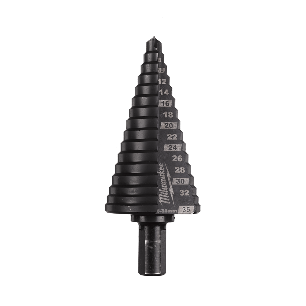 Milwaukee Cobalt AlCrN Step Drill Bit 6-35mm - 48899395 - Available at Power Tool Specialists, Carlton, Victoria, Australia.