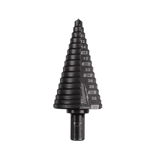 Milwaukee Cobalt AlCrN Step Drill Bit 6-35mm - 48899395 - Available at Power Tool Specialists, Carlton, Victoria, Australia.