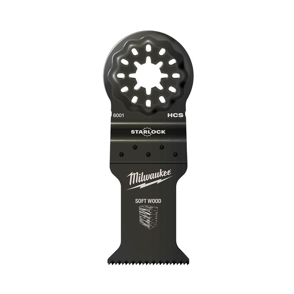 Milwaukee 35mm WOOD HCS BLADE, 1PK STARLOCK - 48906001 - Available at Power Tool Specialists, Carlton, Victoria, Australia.