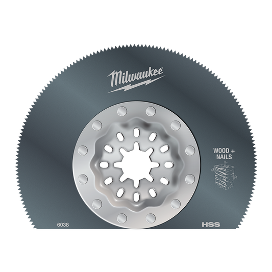 Milwaukee 85mm SEG METAL HSS BLD, 1PK STARLOCK - 48906038 - Available at Power Tool Specialists, Carlton, Victoria, Australia.