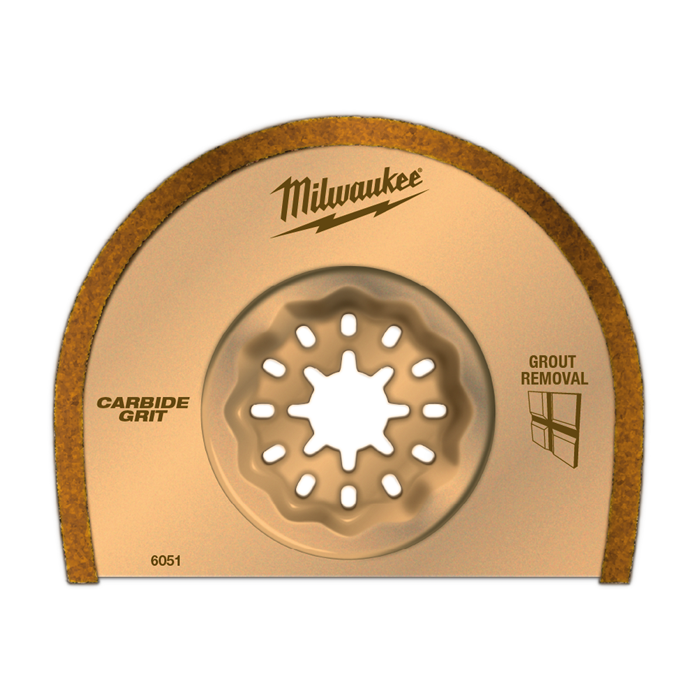 Milwaukee 75mm WIDE KERF CARBIDE GRIT BLD, 1PK STARLOCK - 48906051 - Available at Power Tool Specialists, Carlton, Victoria, Australia.