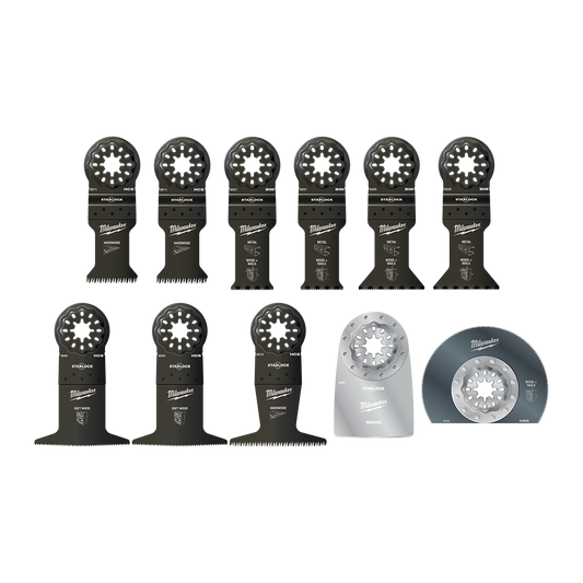 Milwaukee STARLOCK 11PC GENERAL Kit - 48906090 - Available at Power Tool Specialists, Carlton, Victoria, Australia.