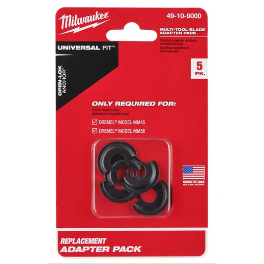 Milwaukee Multi Tool Adapter 5Pk, Open-Lok™ - 49109000