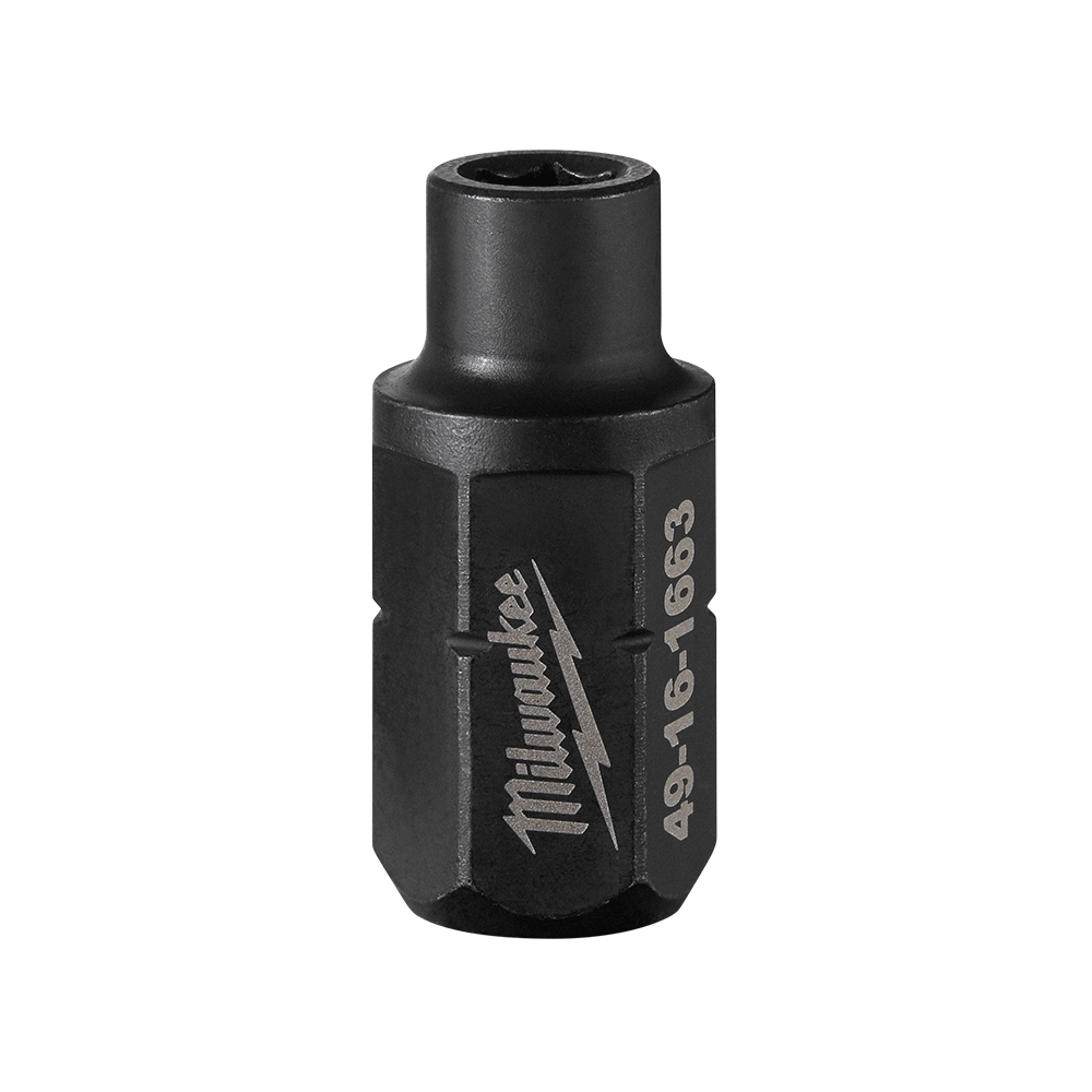 Milwaukee M12 FUEL 1/4" INSIDER Pass-Through Ratchet Hex Adapter - 49161663 - Available at Power Tool Specialists, Carlton, Victoria, Australia.