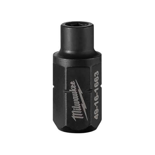 Milwaukee M12 FUEL 1/4" INSIDER Pass-Through Ratchet Hex Adapter - 49161663 - Available at Power Tool Specialists, Carlton, Victoria, Australia.