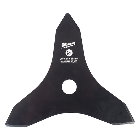 Milwaukee 3 Tooth Brushcutter Knife - 49162731 - Available at Power Tool Specialists, Carlton, Victoria, Australia.