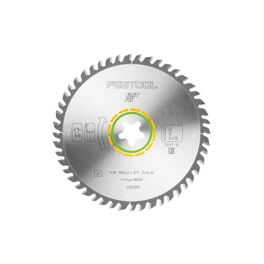 Festool Fine Tooth Saw Blade 190mm x 2.4mm x FastFix 48 Tooth 492050