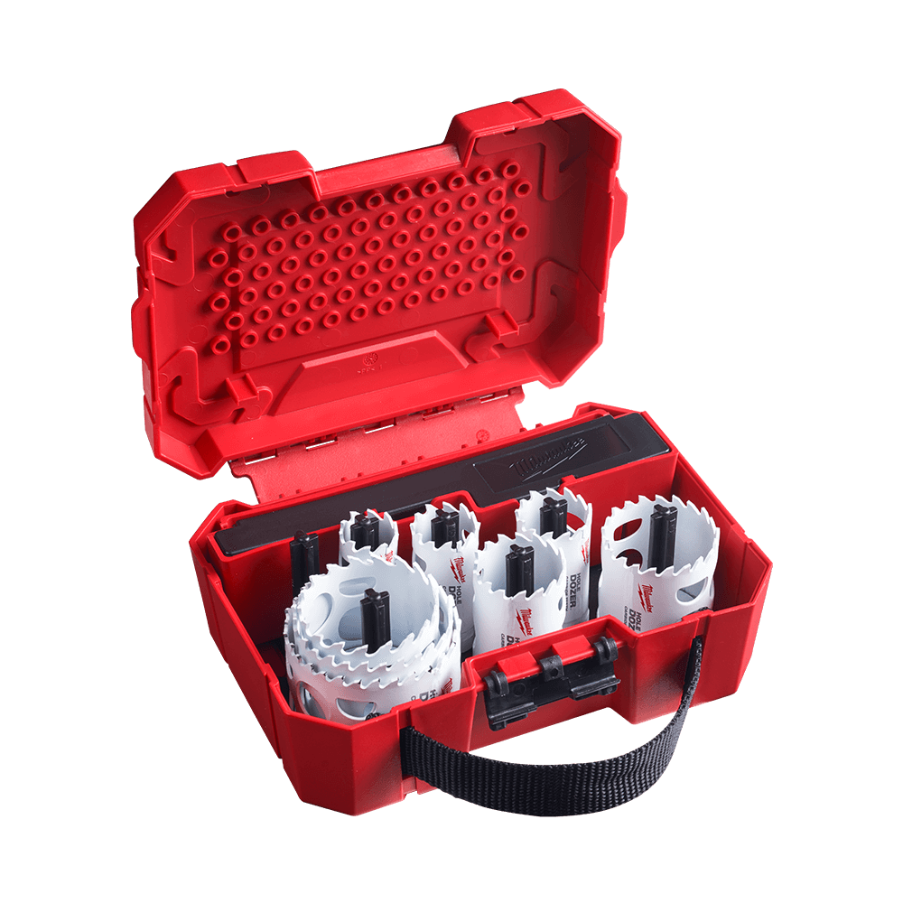 Milwaukee HOLE DOZER™ with CARBIDE TEETH 12PCE - 49223090 - Available at Power Tool Specialists, Carlton, Victoria, Australia.