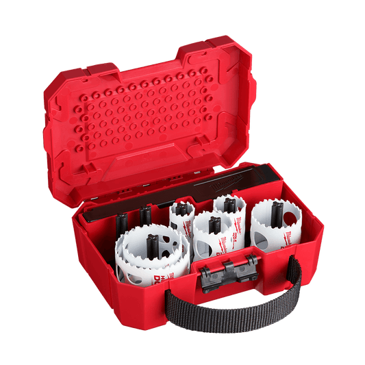 Milwaukee Hole Dozer™ Hole Saw Kit 10 Pce
22mm, 29mm, 35mm, 44mm, 51mm, 64mm, 2 x arbors, 2 x pilot drill - 49224095 - Available at Power Tool Specialists, Carlton, Victoria, Australia.