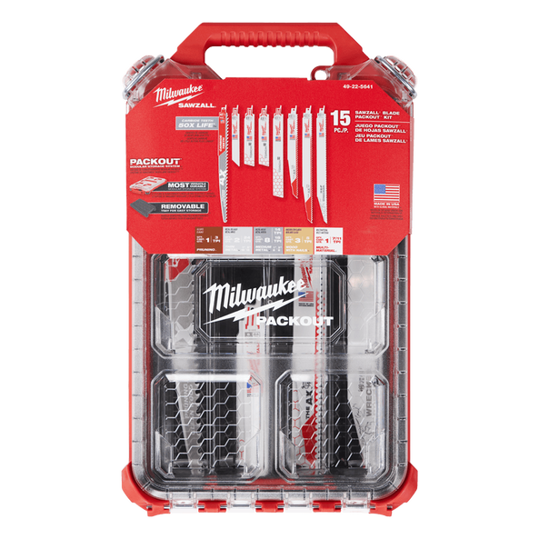 Milwaukee SAWZALL™ Blades 15-Piece PACKOUT™ Set 49225641