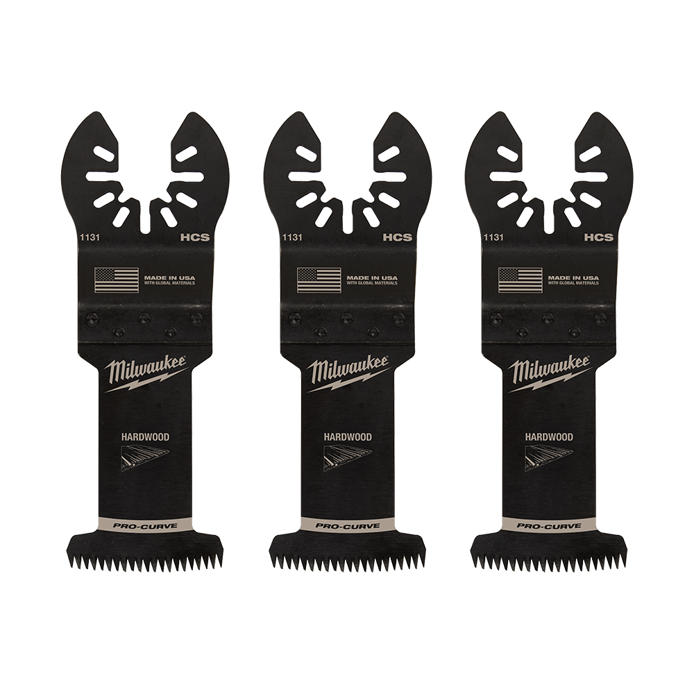 Milwaukee 35mm (1 3/8")Japanese Tooth Hardwood Blades 3Pk, Open-Lok™ - 49251133 - Available at Power Tool Specialists, Carlton, Victoria, Australia.