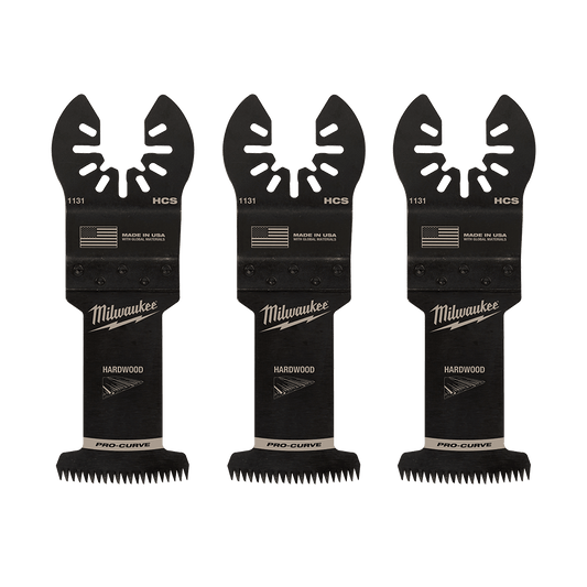Milwaukee 35mm (1 3/8")Japanese Tooth Hardwood Blades 3Pk, Open-Lok™ - 49251133 - Available at Power Tool Specialists, Carlton, Victoria, Australia.