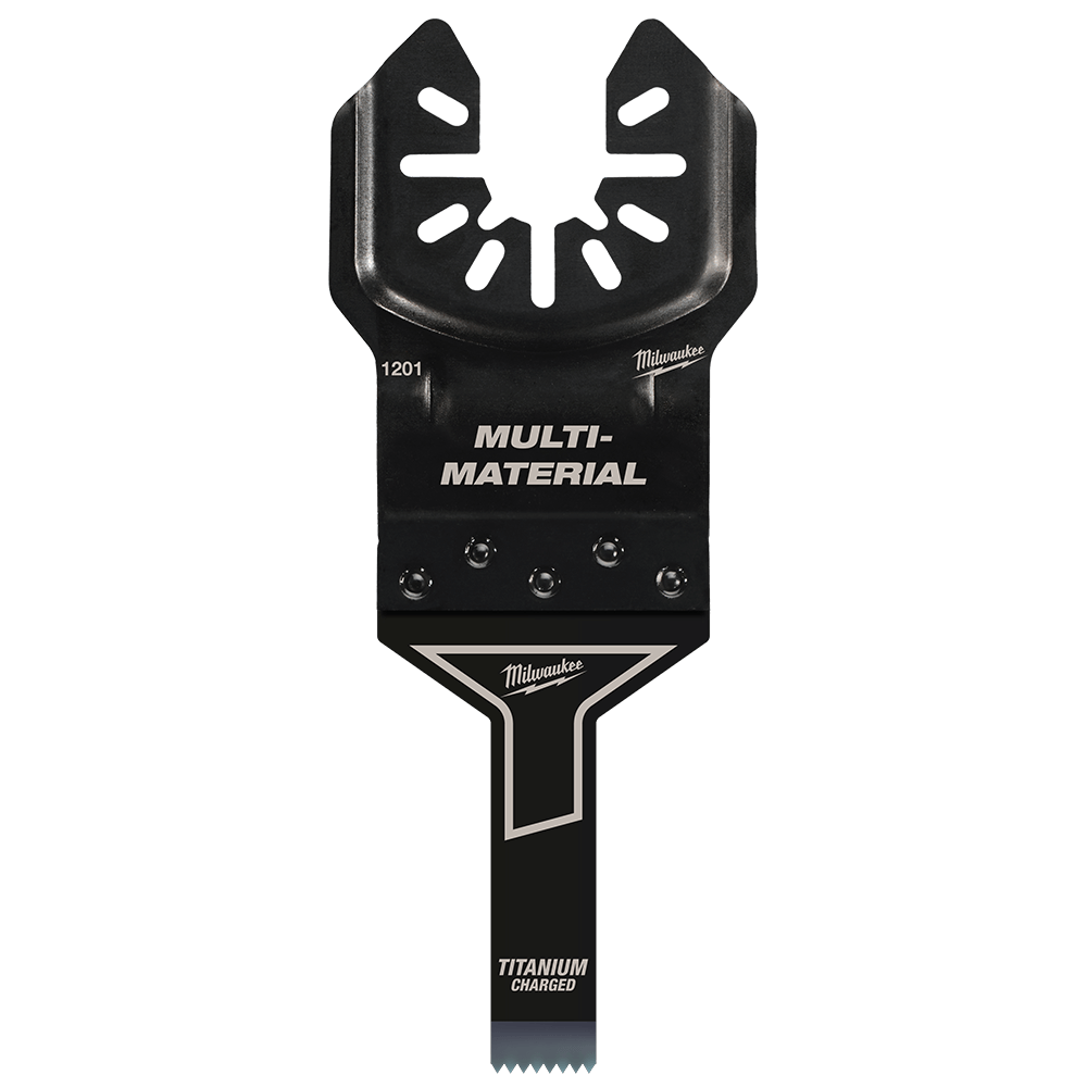 Milwaukee 9.5mm (3/8") Titanium Enhanced Bi-Metal Multi-Material Blade, Open-Lok™ - 49251201 - Available at Power Tool Specialists, Carlton, Victoria, Australia.