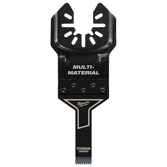 Milwaukee 9.5mm (3/8") Titanium Enhanced Bi-Metal Multi-Material Blade, Open-Lok™ - 49251201 - Available at Power Tool Specialists, Carlton, Victoria, Australia.