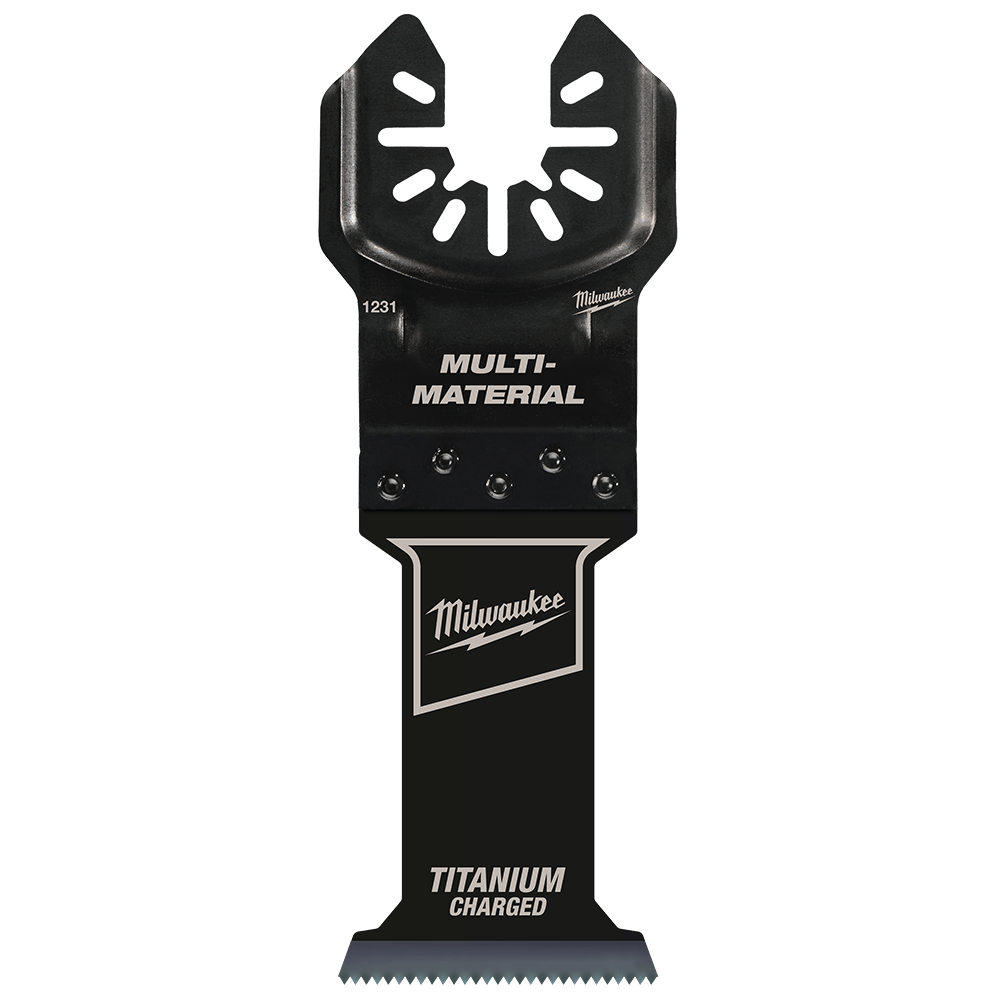 Milwaukee 35mm (1 3/8") Titanium Enhanced Bi-Metal Multi-Material Blade, Open-Lok™ - 49251231 - Available at Power Tool Specialists, Carlton, Victoria, Australia.
