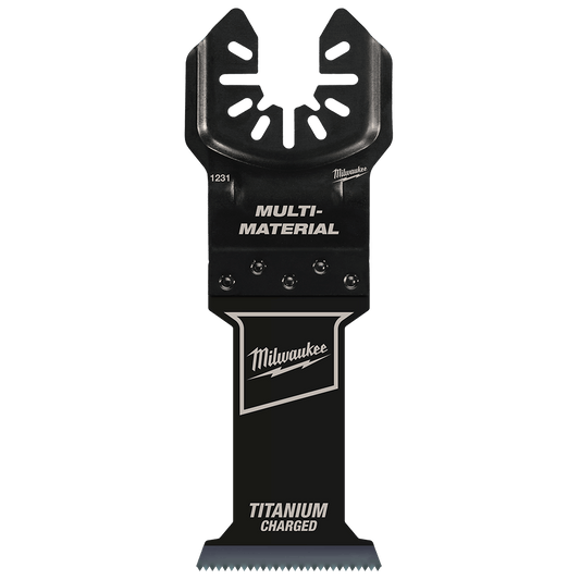 Milwaukee 35mm (1 3/8") Titanium Enhanced Bi-Metal Multi-Material Blade, Open-Lok™ - 49251231 - Available at Power Tool Specialists, Carlton, Victoria, Australia.