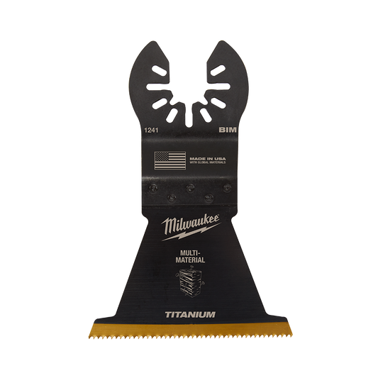 Milwaukee 63.5mm (2 1/2") Titanium Enhanced Bi-Metal Multi-Material Blades 3Pk, Open-Lok™ - 49251243 - Available at Power Tool Specialists, Carlton, Victoria, Australia.