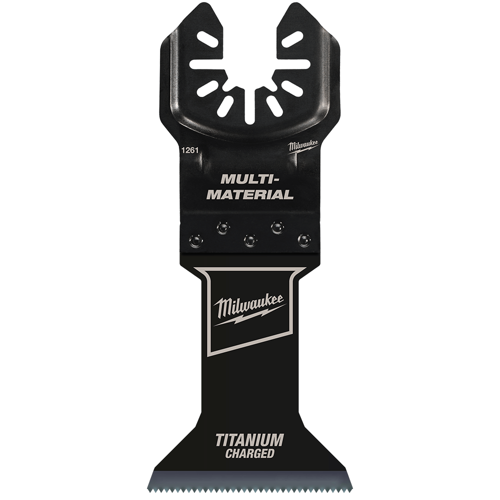 Milwaukee 45mm (1 3/4") Titanium Enhanced Bi-Metal Metal Blade, Open-Lok™ - 49251261 - Available at Power Tool Specialists, Carlton, Victoria, Australia.