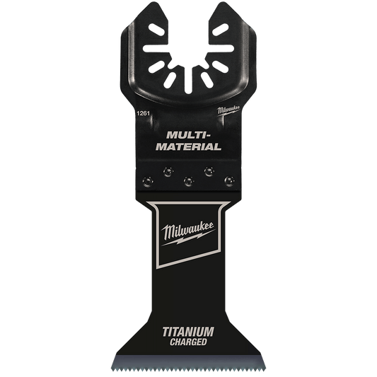 Milwaukee 45mm (1 3/4") Titanium Enhanced Bi-Metal Metal Blade, Open-Lok™ - 49251261 - Available at Power Tool Specialists, Carlton, Victoria, Australia.