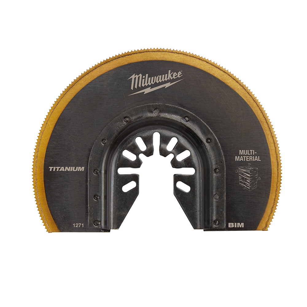 Milwaukee 89mm (3 1/2") Titanium Enhanced Bi-Metal Segmented Blade, Open-Lok™ - 49251271 - Available at Power Tool Specialists, Carlton, Victoria, Australia.