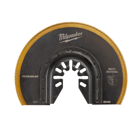 Milwaukee 89mm (3 1/2") Titanium Enhanced Bi-Metal Segmented Blade, Open-Lok™ - 49251271 - Available at Power Tool Specialists, Carlton, Victoria, Australia.
