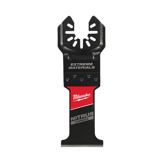Milwaukee OPEN-LOK™ 35mm (1-3⁄8") NITRUS CARBIDE™ Extreme Materials Blade 1 Pack - 49251571 - Available at Power Tool Specialists, Carlton, Victoria, Australia.