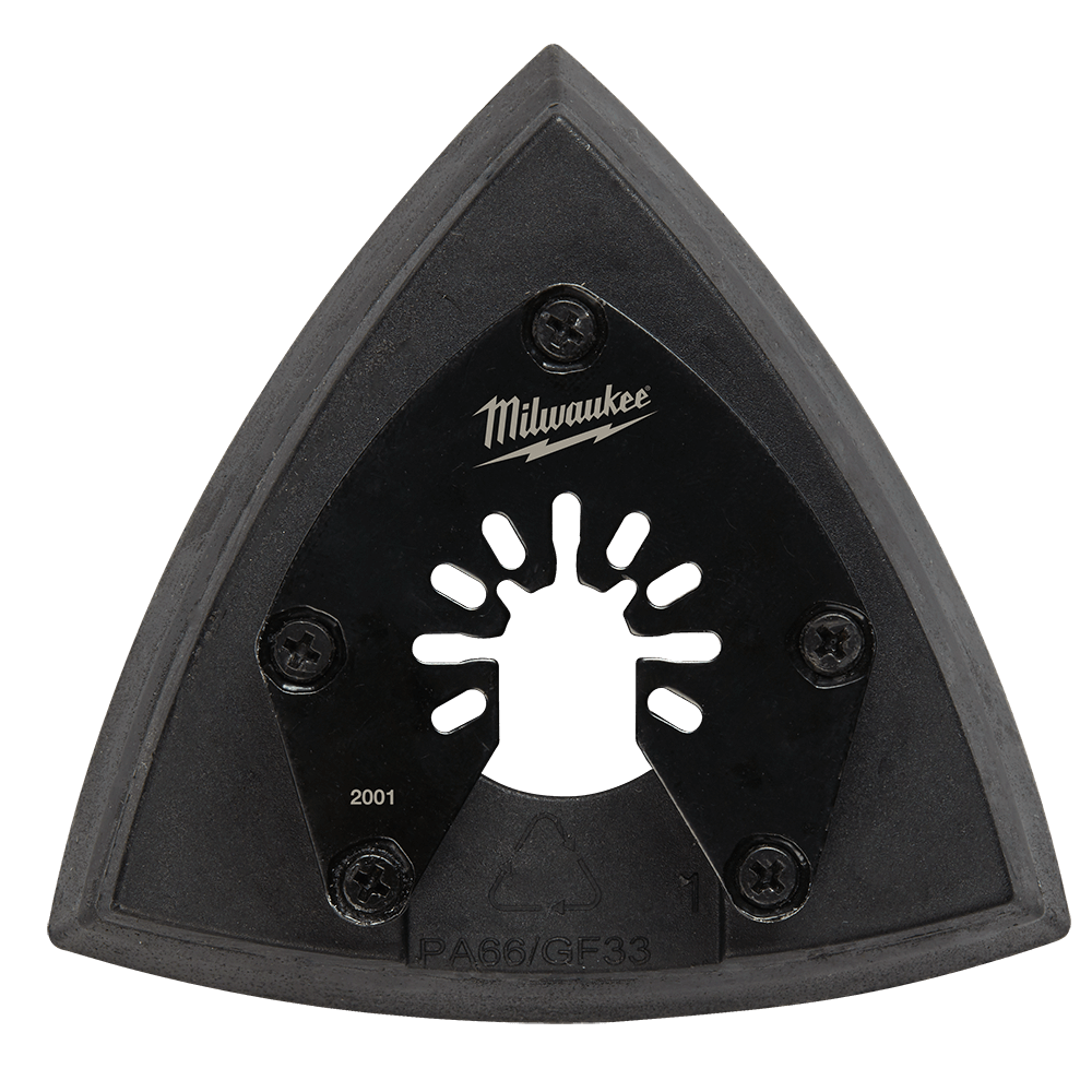 Milwaukee 89mm (3 1/2") Open-Lok™ Triangle Sanding Pad, Open-Lok™ - 49252001 - Available at Power Tool Specialists, Carlton, Victoria, Australia.