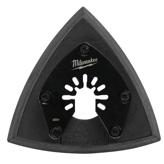 Milwaukee 89mm (3 1/2") Open-Lok™ Triangle Sanding Pad, Open-Lok™ - 49252001 - Available at Power Tool Specialists, Carlton, Victoria, Australia.