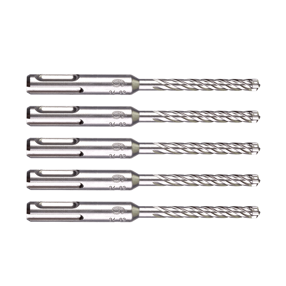 Milwaukee SDS Plus MX4 4-Cut Drill Bit 6 x 115mm (5) - 4932478530 - Available at Power Tool Specialists, Carlton, Victoria, Australia.
