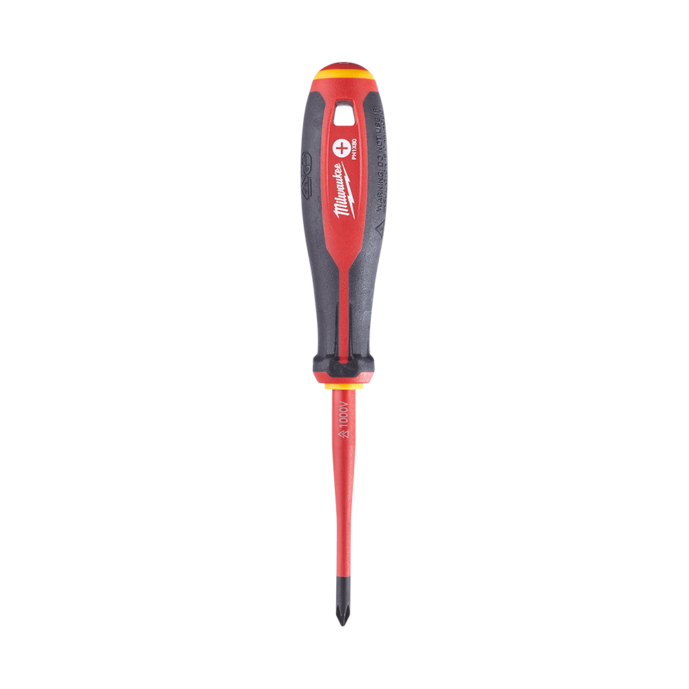 Milwaukee VDE Screwdriver PH1 x 80mm - 4932478721 - Available at Power Tool Specialists, Carlton, Victoria, Australia.