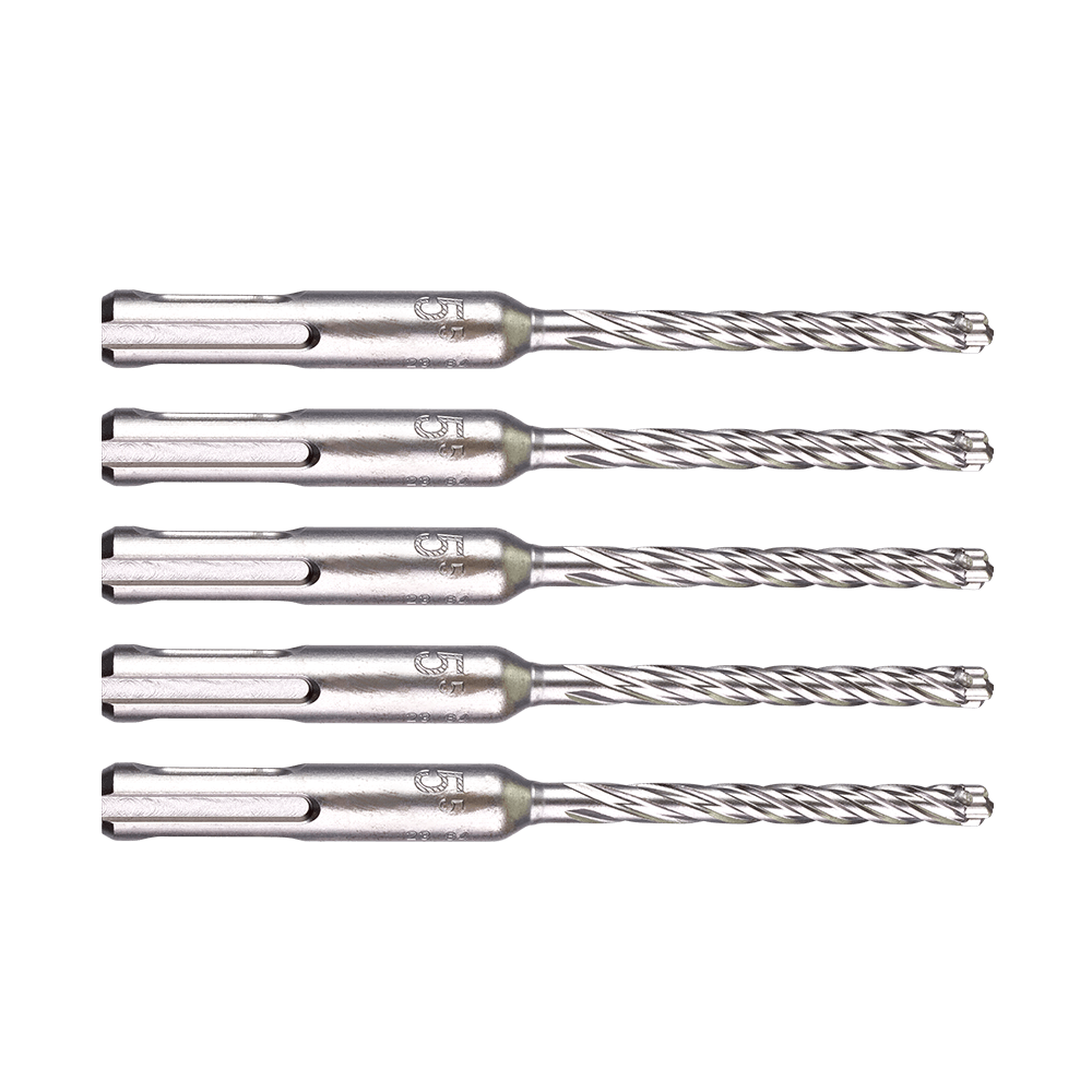 Milwaukee SDS Plus MX4 4-Cut Drill Bit 5.5 x 115mm (5) - 4932479670 - Available at Power Tool Specialists, Carlton, Victoria, Australia.