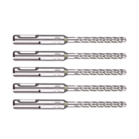 Milwaukee SDS Plus MX4 4-Cut Drill Bit 6.5 x 115mm (5) - 4932479672 - Available at Power Tool Specialists, Carlton, Victoria, Australia.