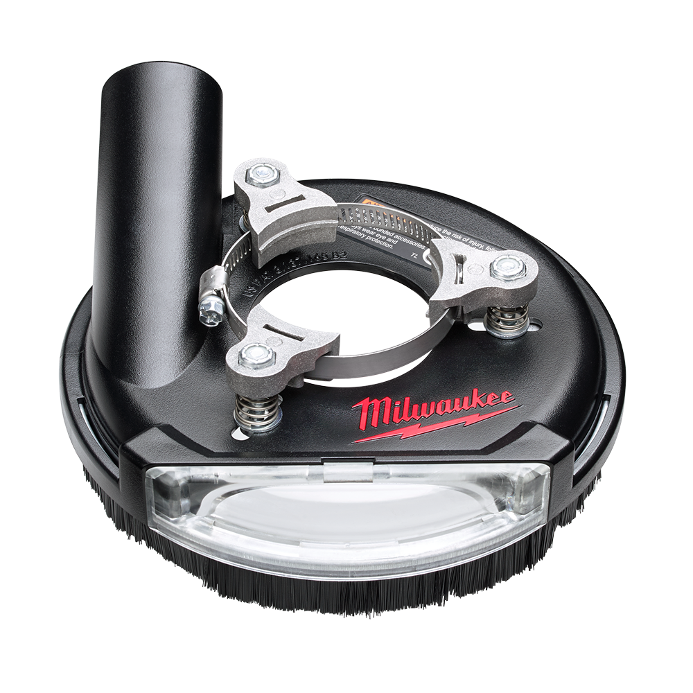 Milwaukee Universal Surface Grinding Dust Shroud 4-5" - 49406100 - Available at Power Tool Specialists, Carlton, Victoria, Australia.