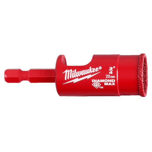 Milwaukee Diamond Plus™ One Piece Hole Saw 20mm (3/4") - 49560515 - Available at Power Tool Specialists, Carlton, Victoria, Australia.