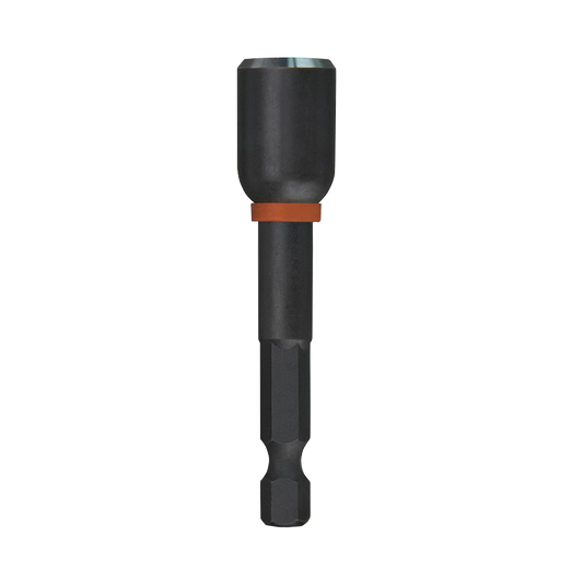 Milwaukee SHOCKWAVE™ Power Bit Magnetic Nutdriver 7/16"x 65mm (2-1/2")    - 49664536 - Available at Power Tool Specialists, Carlton, Victoria, Australia.
