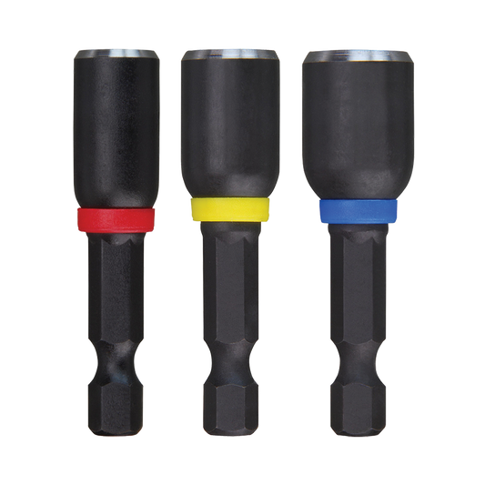 Milwaukee SHOCKWAVE™ Magnetic 50mm Nutdriver 3 Pce
1/4", 5/16", 3/8" - 49664561 - Available at Power Tool Specialists, Carlton, Victoria, Australia.